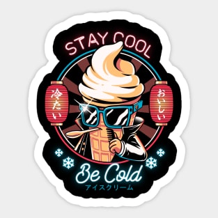 Be Cold - Like as a Ice Cream Sticker